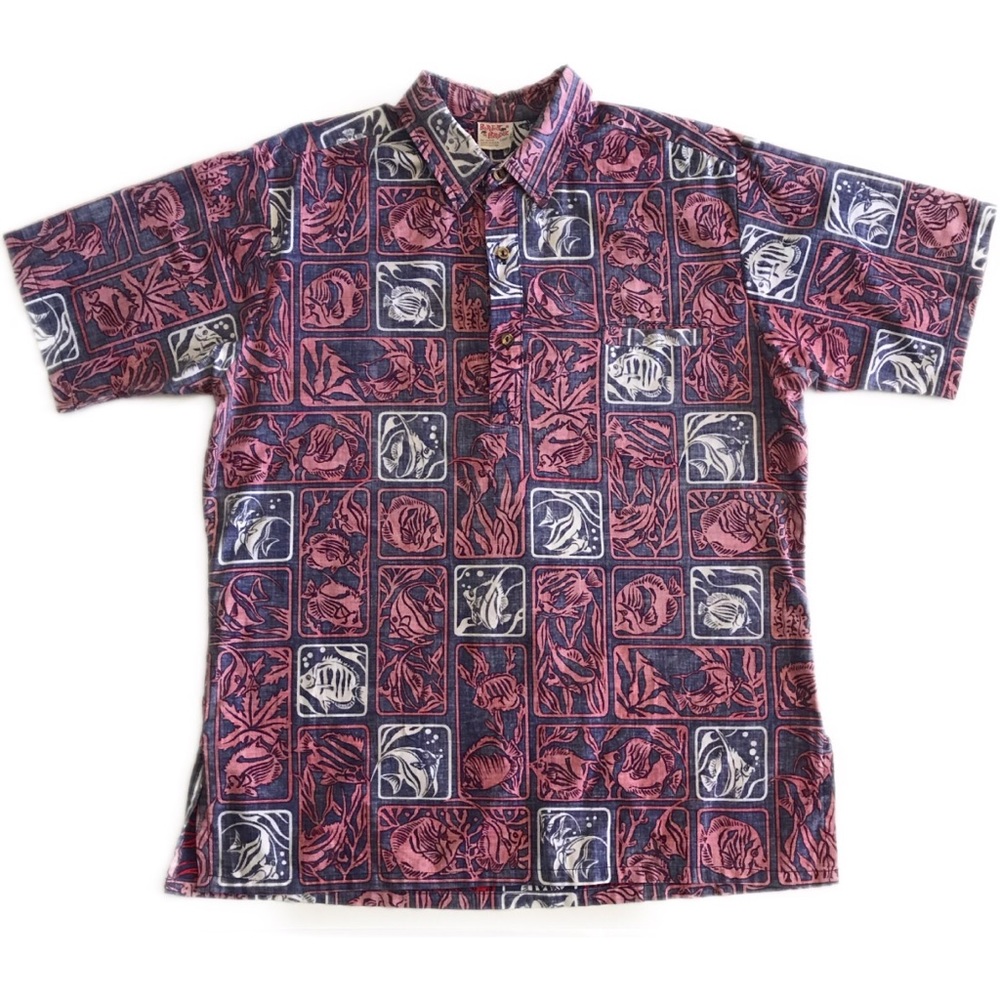 Vintage Barefoot Paradise Hawaiian shirt